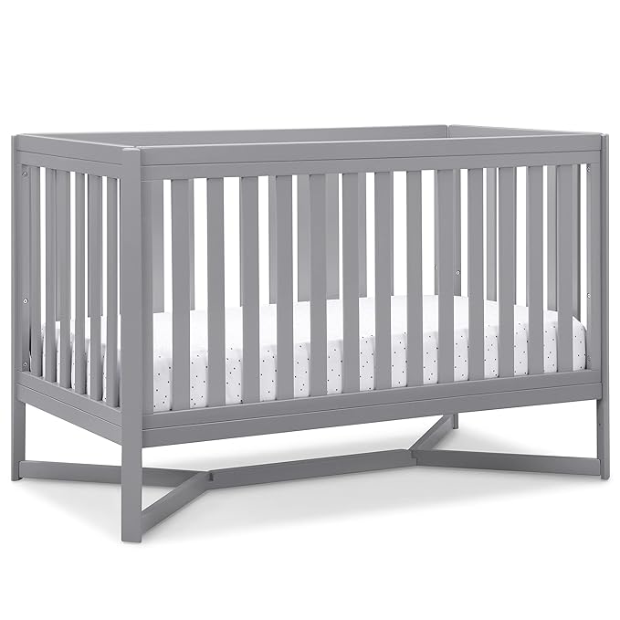 Delta Children Tribeca 4-in-1 Baby Convertible Crib, Grey - LeafyLoom