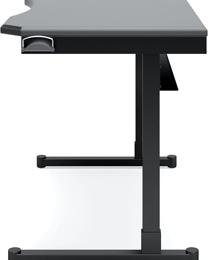 Signature Design by Ashley Lynxtyn Contemporary 48" Home Office Writing Desk, Black - LeafyLoom