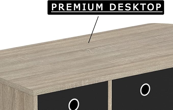Safdie Small Computer Space-Saver Writing 2 Storage Drawers-Sturdy Study, Work Table-Compact Home, Living, Dorm Room,Bedroom, Office Modern Student, Gamer Desk, One Size, Dark Taupe - LeafyLoom