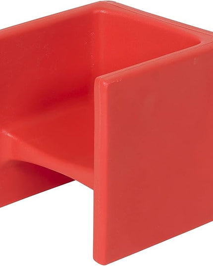 Children's Factory 3-in-1 Cube Chair for Kids, Flexible Seating Classroom Furniture, 1-Pack, Red - LeafyLoom