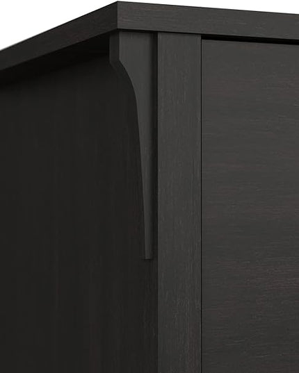 Bush Furniture Salinas 2 Drawer Lateral File Cabinet | Home Office Storage for Letter, Legal, and A4-size Documents, Vintage Black - LeafyLoom