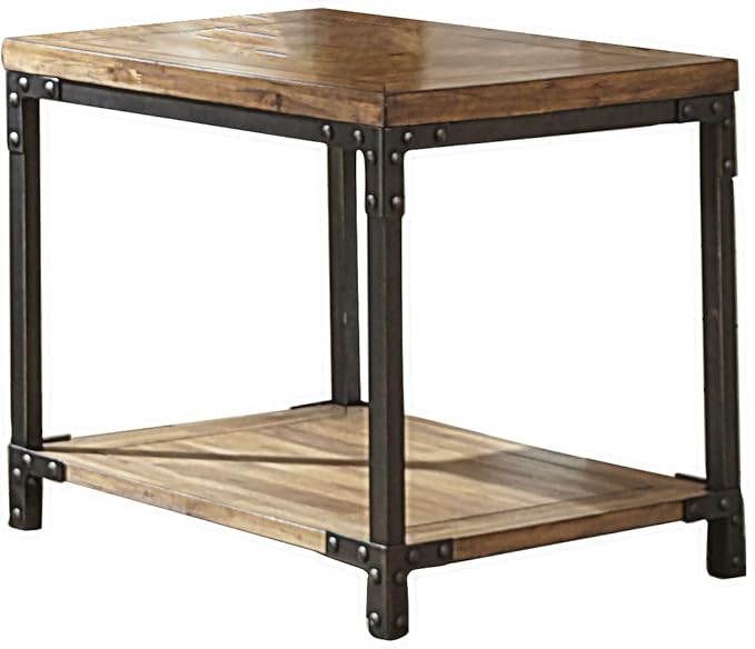 NicBex Coffee Table Wooden Coffee Table with Storage Rectangle Center Tables with Bottom Shelf End Table for Living Room, Dining Room, Office, and Bedroom,23" W, Honey+Black - LeafyLoom