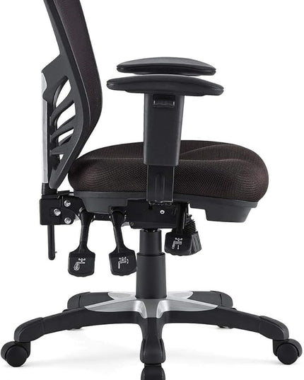 Modway Articulate Ergonomic Mesh Office Chair in Brown - LeafyLoom