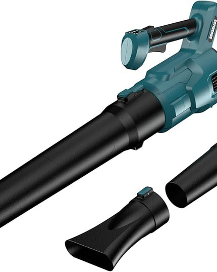 Cordless Leaf Blower for makita 18V Battery, 480 CFM Electric Blower with Brushless Motor, Adjustable 3 Speeds up to 22000RPM, Handheld Leaf Blower for Lawn Care,Yard and Snow Blowing(No Battery) - LeafyLoom