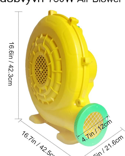Air Blower 750 Watts, Bounce House Blower for inflatables Jump House, Inflatable Castle and Jump Slides, Efficient and Convenient Commercial Inflatable Blower for Bounce House (Style C-750W) - LeafyLoom
