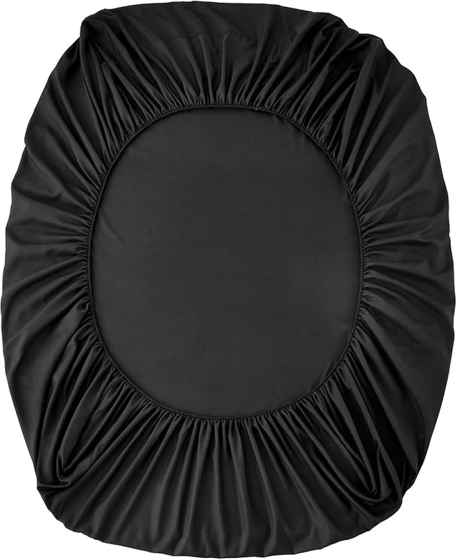 Bed in a Bag Queen Yellow Black Comforter Set 7 Pieces Soft Microfiber Floral Bedding Set with 1 Comforter 1 Flat Sheet 1 Fitted Sheet 2 Pillowshams 2 Pillowcases - LeafyLoom