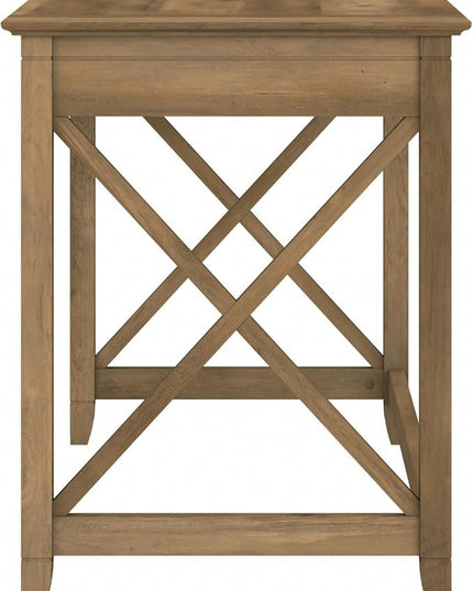 Bush Furniture Key West 48W Writing Desk in Reclaimed Pine - LeafyLoom