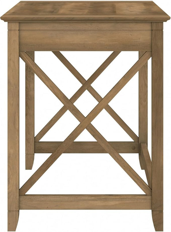 Bush Furniture Key West 48W Writing Desk in Reclaimed Pine - LeafyLoom