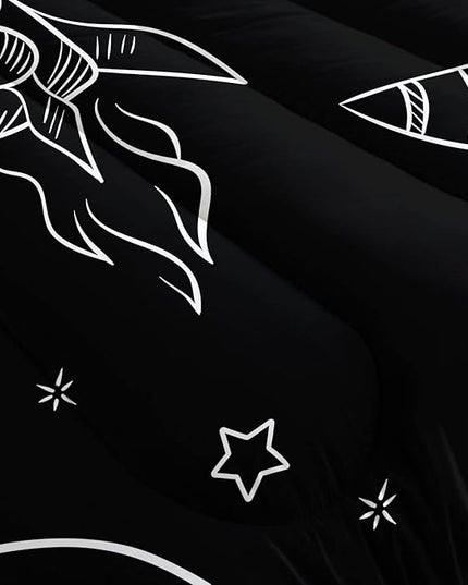 Datura home Kids Space Astronaut Comforter Set for Boys Kids Children,Galaxy Space Ship Astronaut Rocket Printed Bedding Set with 1 Comforter and 2 Pillowcases(Space Galaxy Twin), Twin 68x86inches - LeafyLoom