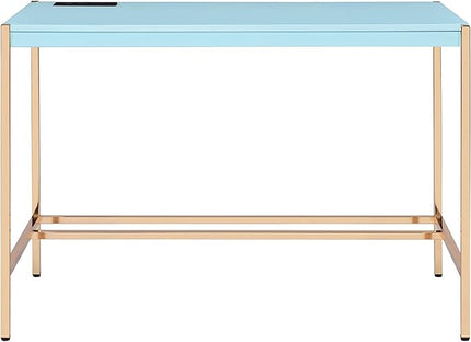 NicBex Laik-DW-00065-DX Desks, 42" W x 20" D x 30" H, Baby Blue - LeafyLoom