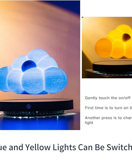 Levitating Cloud Lamp, Magnetic Floating Cloud LED Light Desk Lamp Table lamp Night Light，Unique Gifts Christmas Room Home Office Decor (Cloud Lamp) - LeafyLoom
