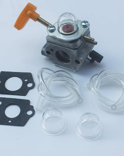 kipa Carburetor for Homelite 308054041 UT-09520 UT-09521 UT-09523 UT-09525 26cc Blowers with Fuel Lines Primer Bulbs Mounting Gaskets - LeafyLoom