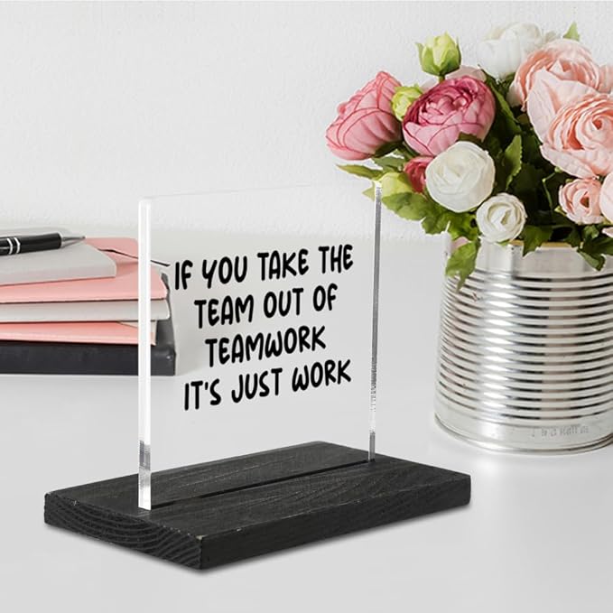 Inspirational Gifts for Employees, Motivational Quotes for Desk, Inspiration Work Gifts, Desk Coworker Gifts for Women Office Work Bestie Gifts for Women YTZ75 - LeafyLoom