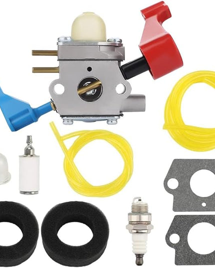 C1U-W12A Carburetor for Poulan FL1500 FL1500LE Leaf Blower C1U-W12B Gas Leaf Blower Carb Craftsman 952711486 530071629 with Filter Repower Kit Spark Plug - LeafyLoom