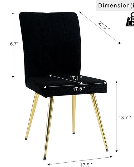 NicBex Haerin-SD-00370-LWJ Dining Chairs, 17.5"x22.8"x35.6", Black - LeafyLoom