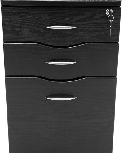 Techni Mobili Rolling Storage and File Cabinet, Espresso - LeafyLoom