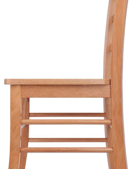 Winsome Wood Ladder Back Chair, Light Oak, 2 Pieces (34232), FURNITURE - LeafyLoom