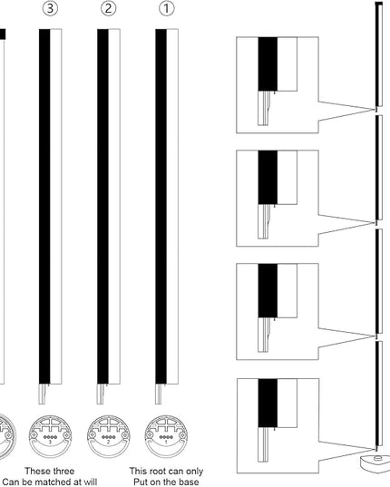 RGB Smart Corner Floor Lamps for Living Room, 2 Sets Floor Lamp for Bedroom, LED Corner Lamp with App and Remote Control, 16 Million Colors & 68+ Scene, Music Sync, Timer Setting Black - LeafyLoom