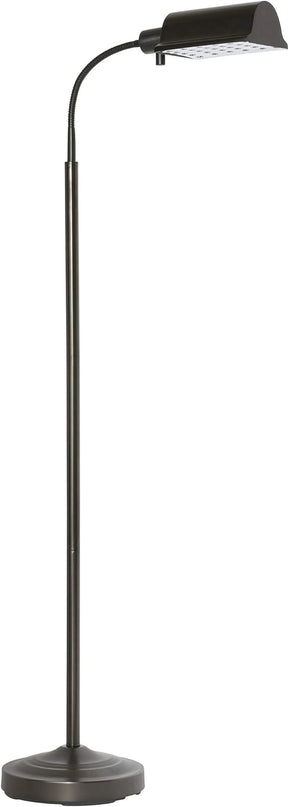 Natural Daylight Battery Operated Cordless Floor Lamp, Black Antique Brass - LeafyLoom