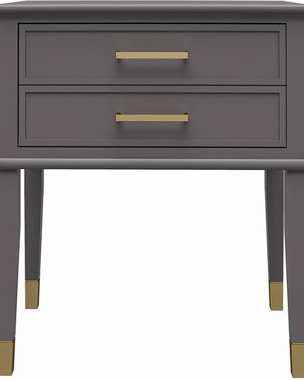 CosmoLiving by Cosmopolitan Westerleigh End Table, Graphite Gray - LeafyLoom
