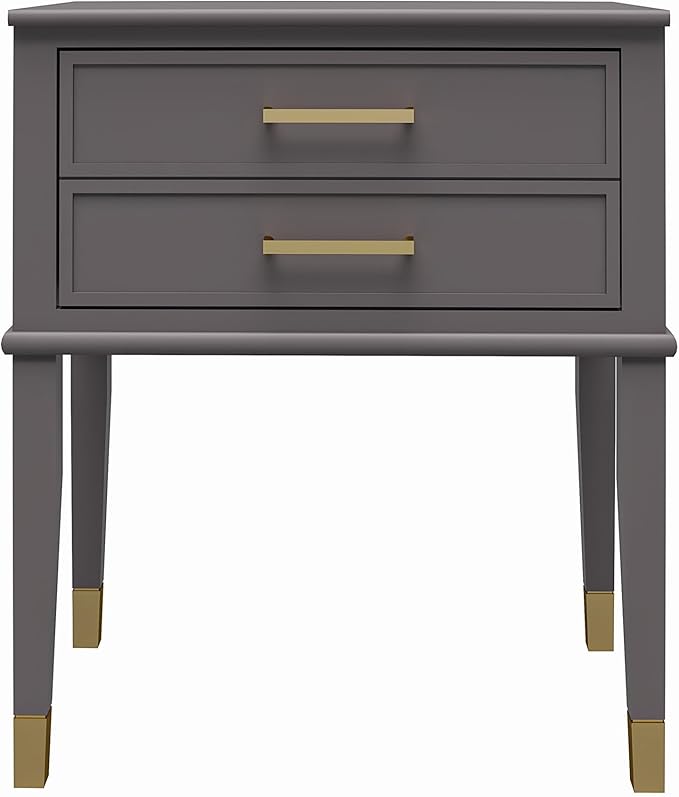 CosmoLiving by Cosmopolitan Westerleigh End Table, Graphite Gray - LeafyLoom