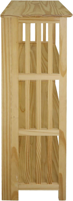 Casual Home "Soho Manhattan 4-Shelf Folding Bookcase 26"" Wide - Natural (333-40) - LeafyLoom