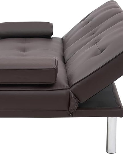 NicBex Rose-SF-00544-DX Sofas, 67" W x 31" D x 33" H, Brown - LeafyLoom