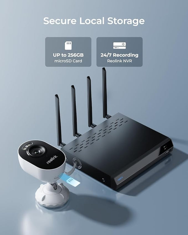 REOLINK Wireless Outdoor Security Camera Lumus 2K, Upgraded 4MP Spotlight Color Night Vision, 2.4/5GHz Dual-Band WiFi Plug in Camera, Smart Person/Vehicle/Animal Detection, Two-Way Talk, Local Storage REOLINK