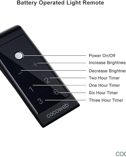 Cocoweb 22" Grand Piano Lamp, LED, Adjustable, Quality Lighting in Black with Brass Accents, with Rechargeable Battery Pack - GPLEDV-22D-BP4 - LeafyLoom