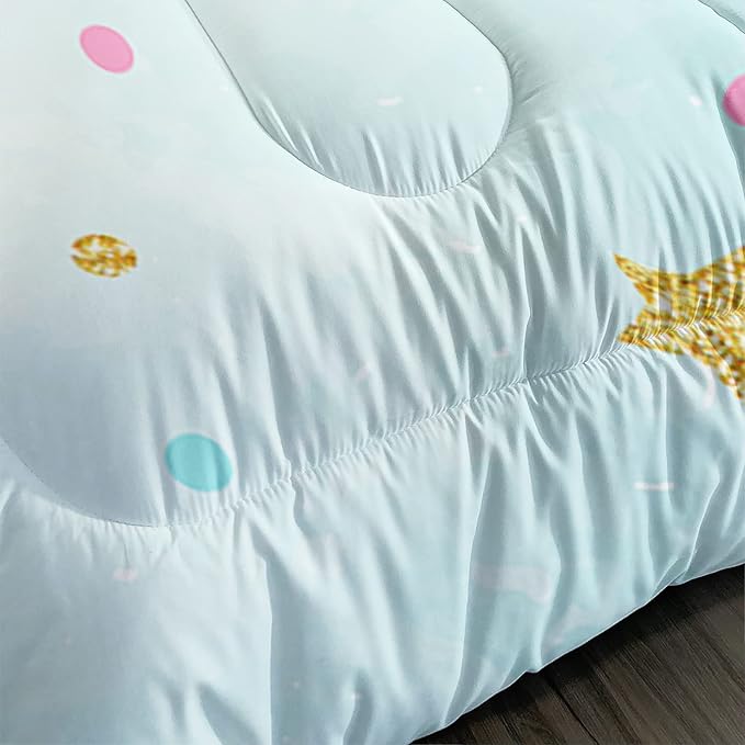 CVHOUSE Butterfly Bedding Set,Butterfly Comforter Queen,Butterfly Comforter Set for Girls Kids Teens,Butterflies Quilt Set with 1 Comforter and 2 Pillow Cases- 3 Piece - LeafyLoom