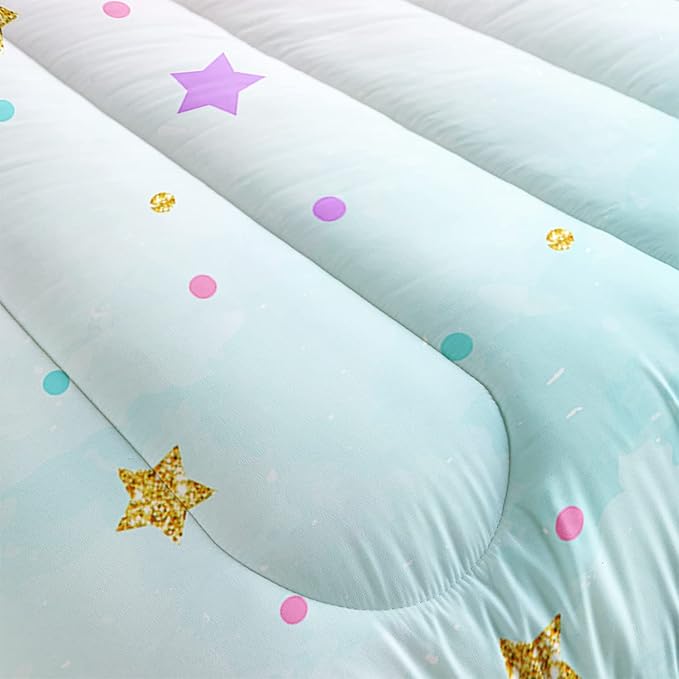 CVHOUSE Butterfly Bedding Set,Butterfly Comforter Full,Butterfly Comforter Set for Girls Kids Teens,Butterflies Quilt Set with 1 Comforter and 2 Pillow Cases- 3 Piece - LeafyLoom