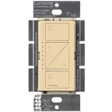 Lutron Caseta Original Smart Dimmer Switch (Lutron Smart Hub Required), for LED Lights, 150 Watt, Single-Pole/3-Way, No Neutral Required, PD-6WCL-IV 6-PACK, Ivory, 6 Pack Lutron