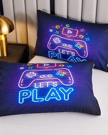 Kids Comforter Set for Boys,Gamer Bedding Sets for Boys,Teen Boy Comforter Set Full,Boys Full Bedding Set,Gaming Comforter Sets Including 1 Gaming Comforter&2 Pillowcases - LeafyLoom