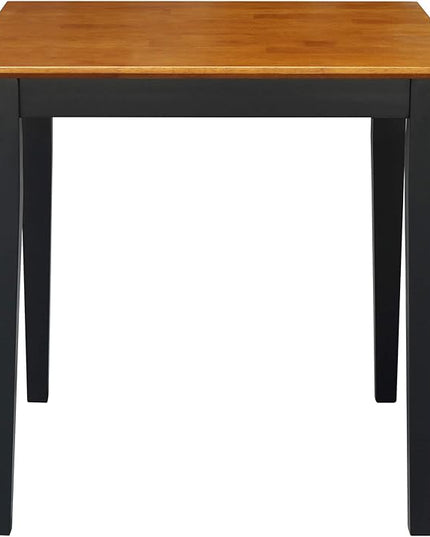 IC International Concepts Dining Table, FURNITURE, Black/Cherry - LeafyLoom