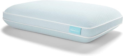 TEMPUR-ProForm + Cooling ProHi Pillow, Memory Foam, King, 5-Year Limited Warranty,Blue - LeafyLoom