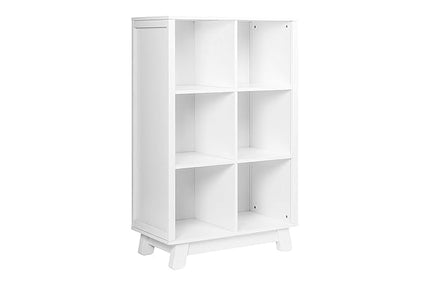 Babyletto Hudson Cubby Bookcase in White - LeafyLoom