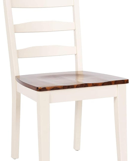 Safavieh Home Collection Shay White and Natural 5-piece Dining Set - LeafyLoom