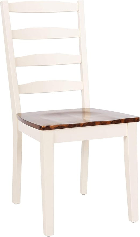 Safavieh Home Collection Shay White and Natural 5-piece Dining Set - LeafyLoom