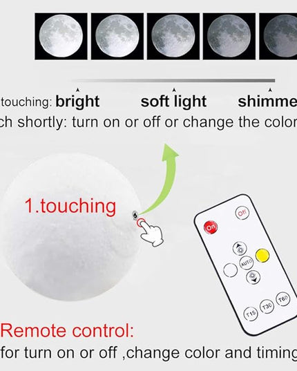 Engraved 3D Moon Lamp Christmas Gifts for Daughter, to My Daughter from Dad, Personalized 5.9 Inch 3D Printing Moon Light for Daughter Birthdays Graduation Gifts - LeafyLoom