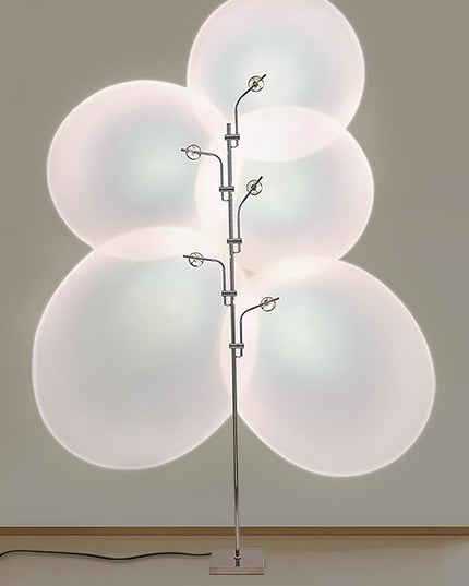 Sunset Lamp LED 5 Halo Projector Floor Lamp Corner Ambiance Indoor Decorative Lighting Live Streaming Background Light for Bedroom, Living Room Restaurant Dance Studio -Tiktok Live Streaming Light - LeafyLoom