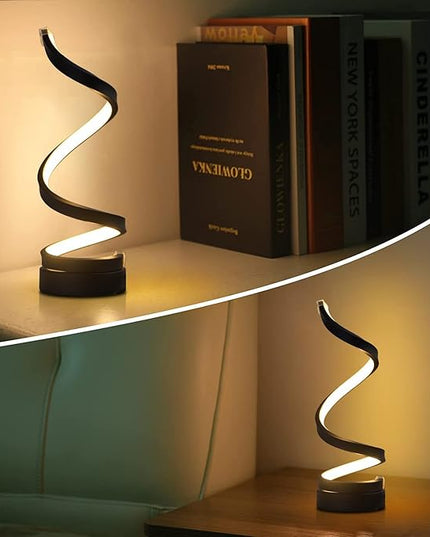 modern table lamps,unique lamps,Bedside Lamp for nightstand,LED Dimmable minimalist table lamp for Bedroom Living Room Office desk lamp bookshelf lamp,12W Warm White - LeafyLoom