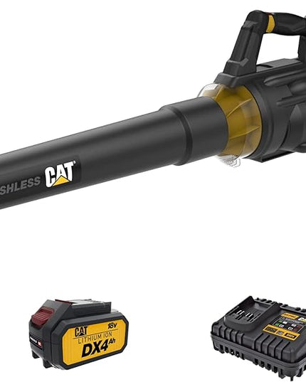 Cat DG250 18V Brushless 450 CFM 100 MPH Leaf Blower Cordless with Battery and Charger, 2-Speed Blowers for Lawn Care, Lightweight Cordless Leaf Blower – Battery & Charger Included - LeafyLoom