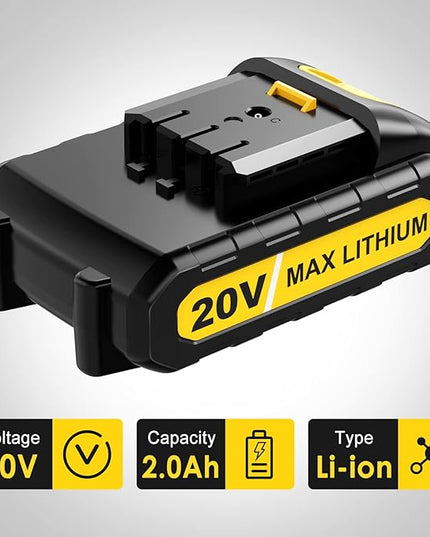 Somorei 1 Pack Battery 20V Cordless Leaf Blower, Replacement for Small Blower, Battery Only (Charger Not Included) - LeafyLoom