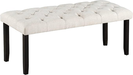 Kitchen 6-Piece Farmhouse Dining Set 72" Wood Rectangular Table, 4 Upholstered Chairs with Bench, Espresso - LeafyLoom