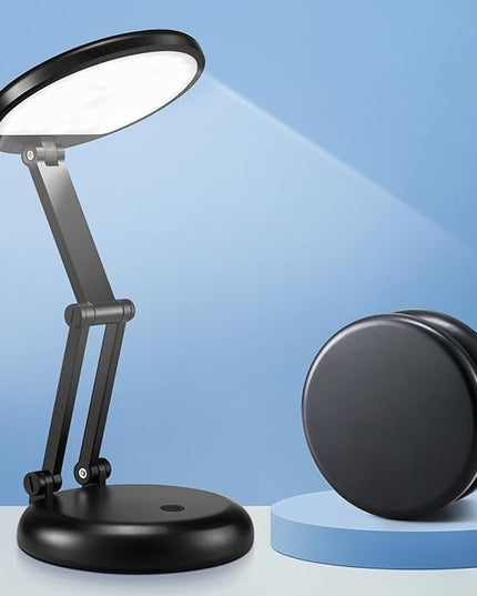 Battery Operated Lamp,3600mAh Battery Powered Lamp,10 Brightness Rechargeable Lamp Battery Lamp,Cordless Lamp Rechargeable Table Lamp,Rechargeable Light Portable Lamp,Small Desk Lamps for Home Office - LeafyLoom