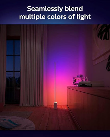 Philips Hue Signe Smart Floor Lamp, White - White and Color Ambiance LED Color-Changing Light - 2 Pack - Control with Hue App - Compatible with Alexa, Google Assistant, and Apple Homekit - LeafyLoom