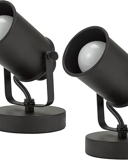 Catalina Lighting Modern Multipurpose Spotlight Desk or Wall Mount Accent Lamp, 6", Dark Bronze, 2 Count (Pack of 1) - LeafyLoom