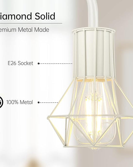 BoostArea Floor lamp,Industrial Floor Lamp,Standing Lamp with 6W LED Bulb,E26 Socket,On/Off Footswitch,Whole Metal,Modern Floor Lamp for Bedroom,Office, Living Room,Rustic,Vintage,Farmhouse - LeafyLoom