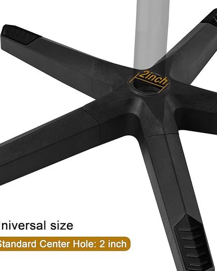 28 inch Nylon Gaming Chair Base Replacement with 5 Casters, Heavy Duty Office Chair Base Part - LeafyLoom