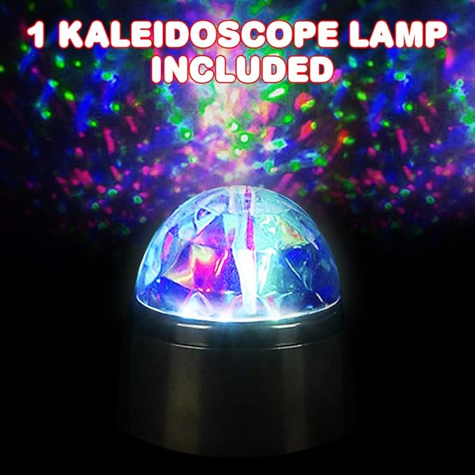 ArtCreativity Kaleidoscope LED Lamp, 1PC, Multi-Color LED Party Light for Kids and Adults, Battery Operated Decorative Lighting, Portable Mini Disco Light, Great Gift Idea for Boys and Girls - LeafyLoom